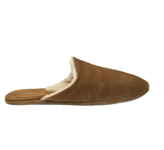Cavalry Slipper                             Tan Suede