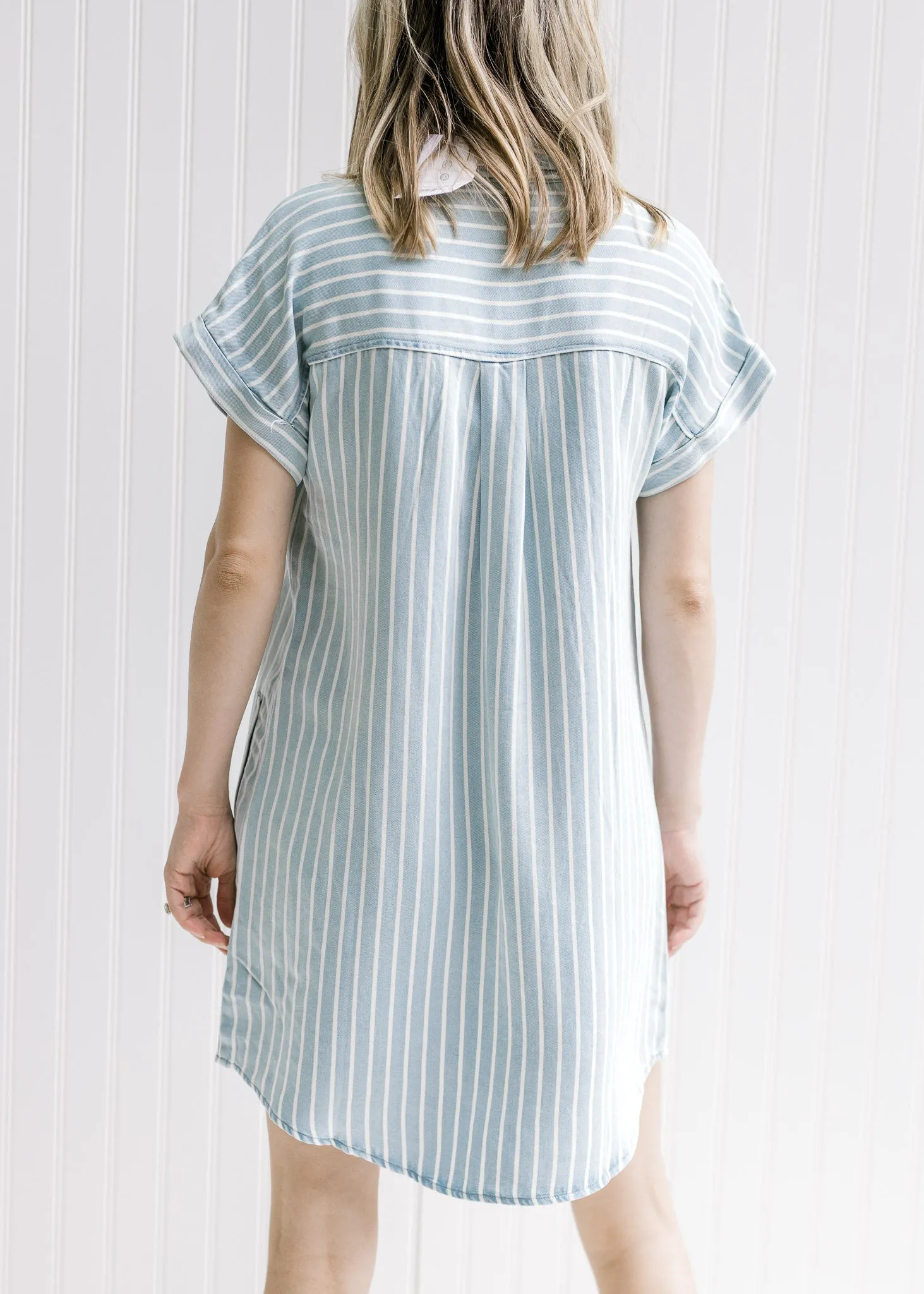 Chill Blue Striped Dress