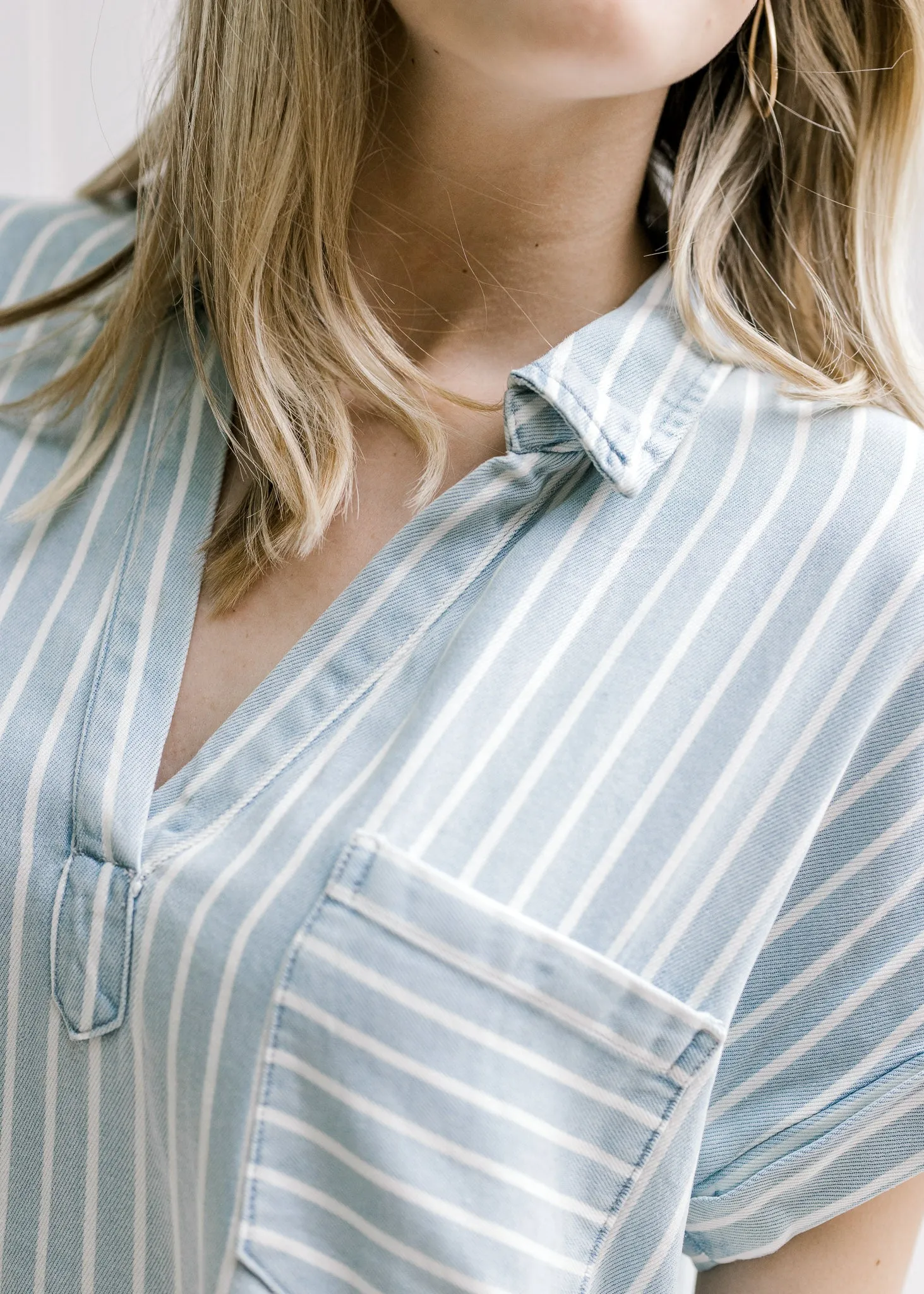 Chill Blue Striped Dress