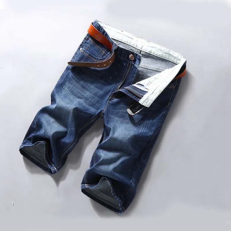 Classic Men's Denim Bermuda Shorts