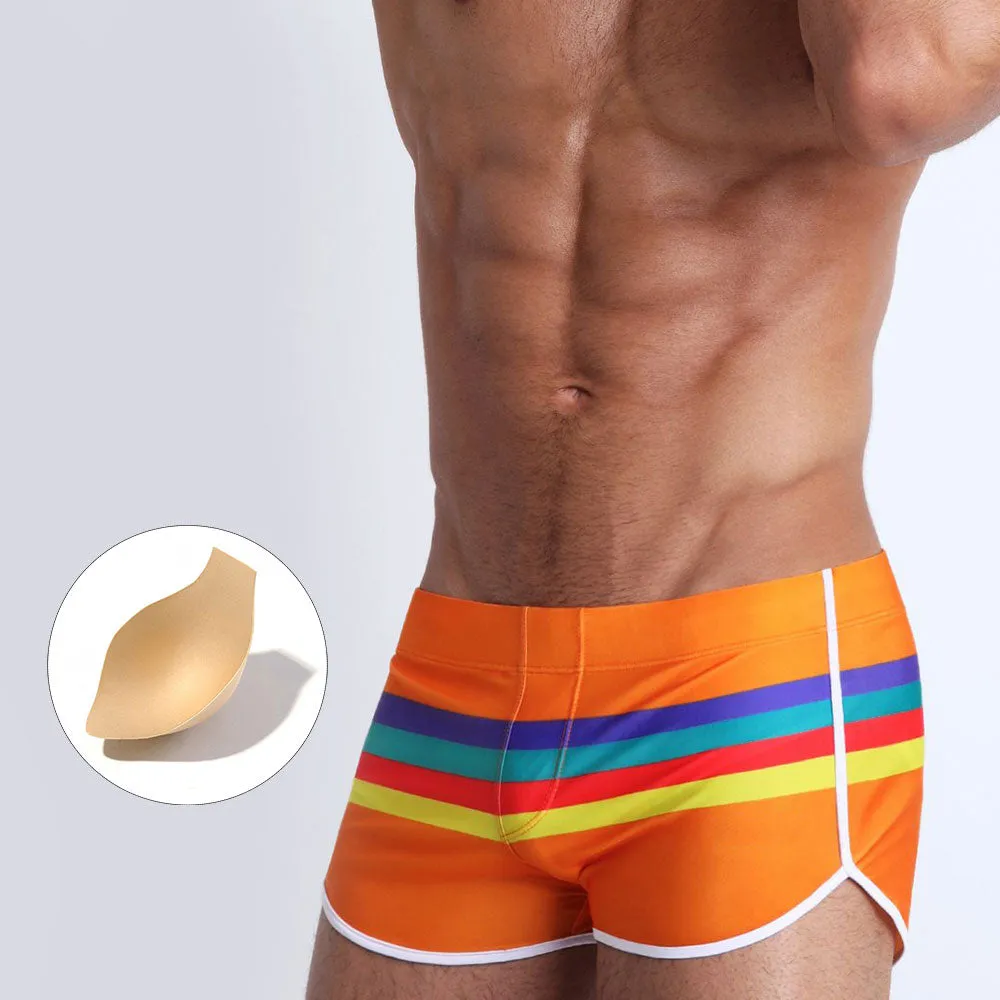 Colorful Pride Beach Swim Trunks