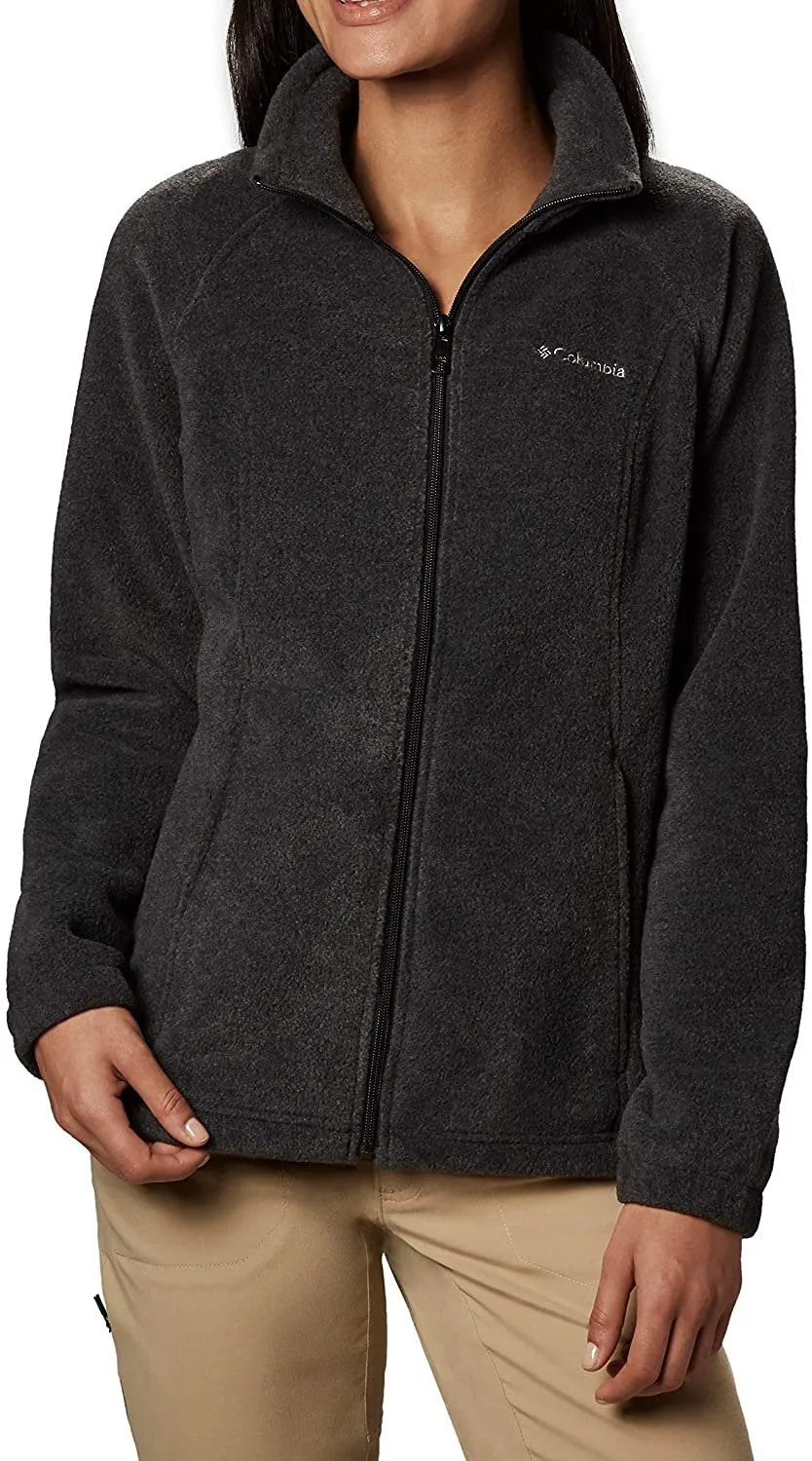 Columbia Women's Charcoal Benton Springs Full Zip Sweater