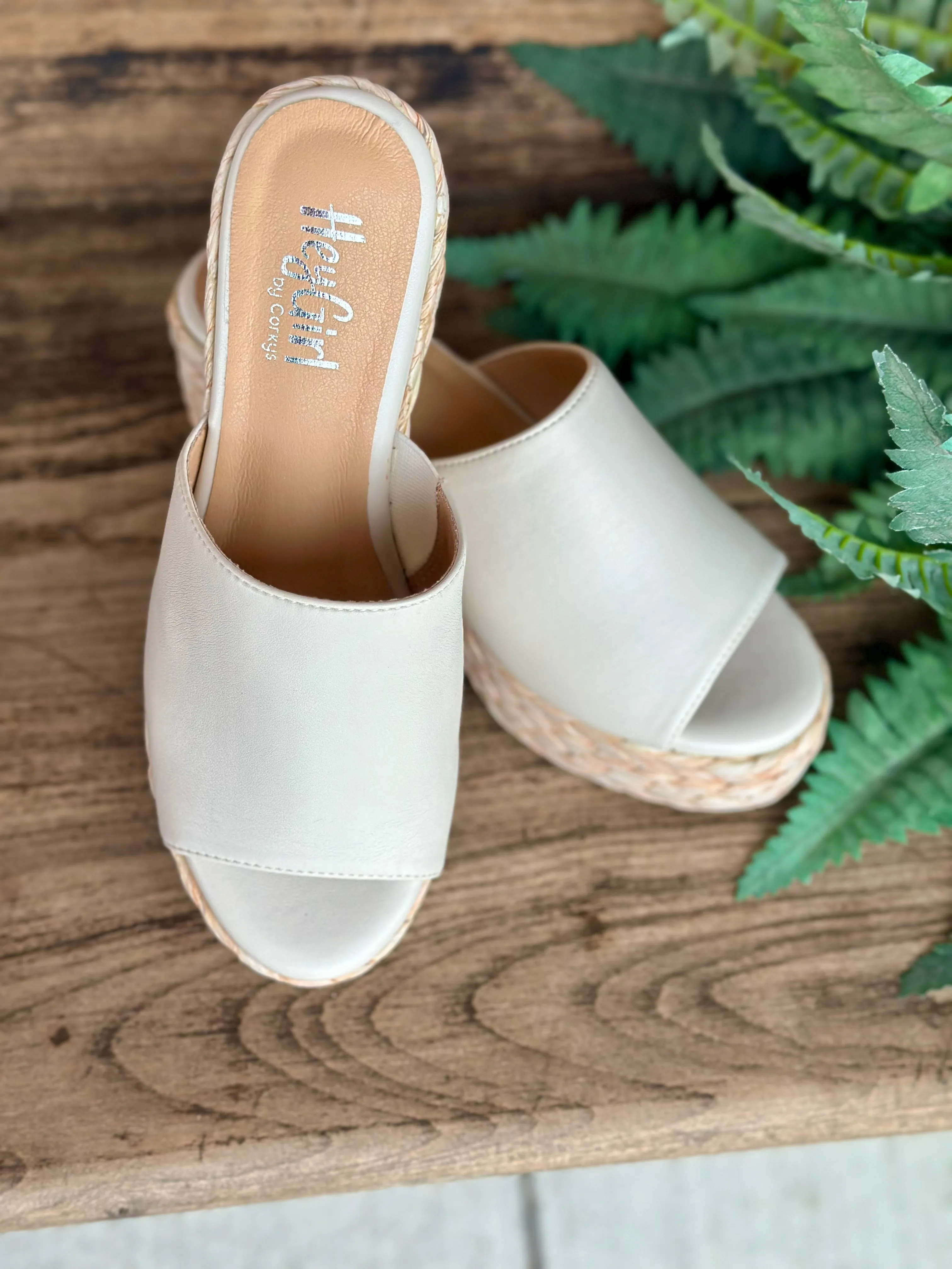 Corky's Solstice Ivory Metallic Sandals