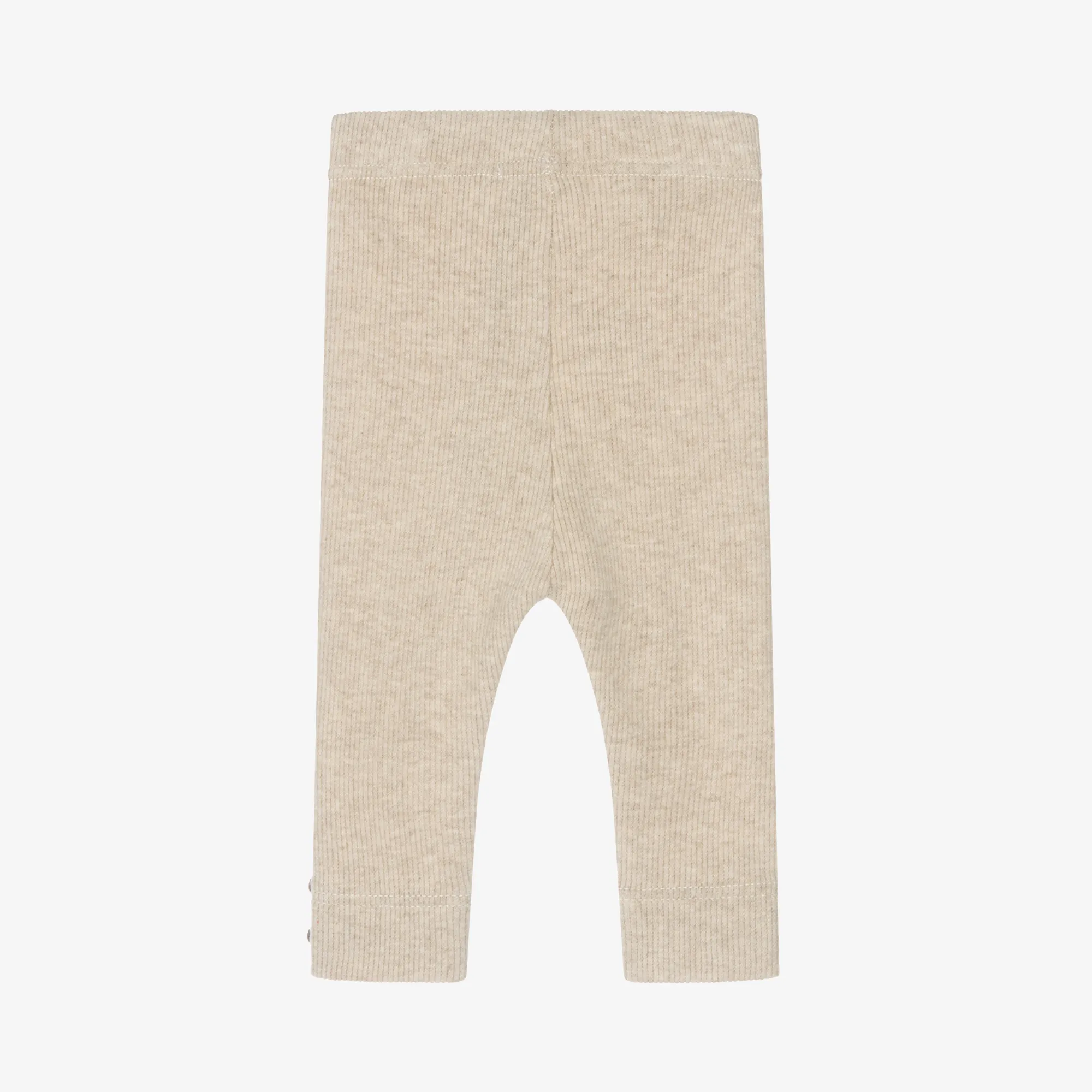 Cotton Leggings in Beige Knit