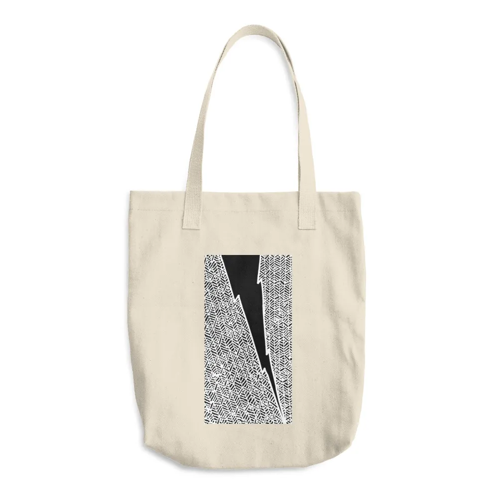 Cotton Tote Bag Lightning Bolt