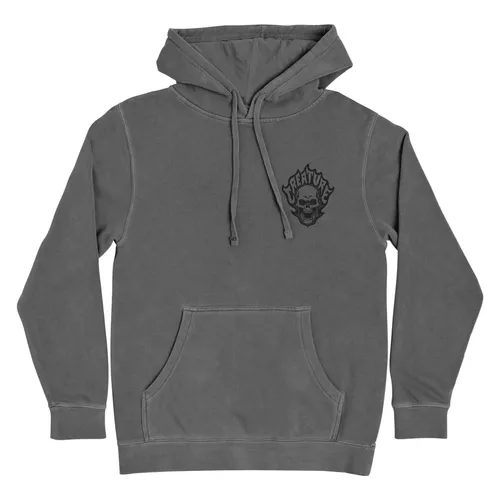 Creature Skateboards Bonehead Flame Hoody Pigment Black.