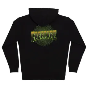 Creature Skateboards Hoody Vortex Zip Black - Men's Clothing.