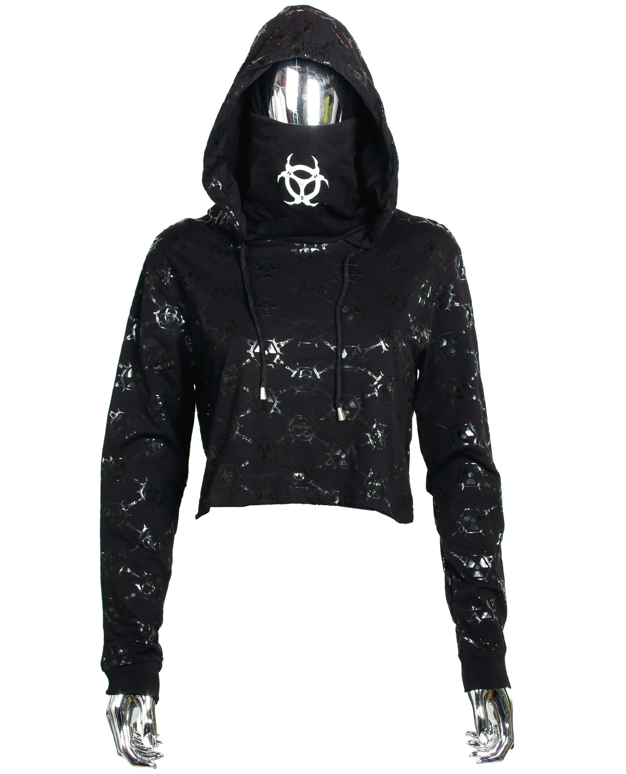 Crop Future Hoodie With Toxic Monogram