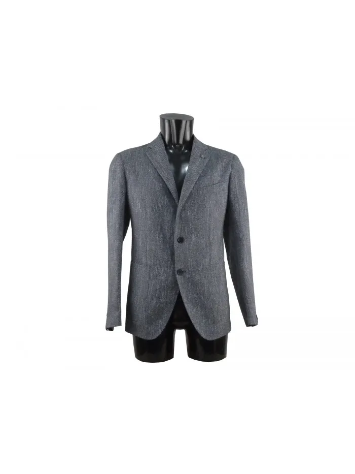 Dark Melange Man Jacket by Tagliatore