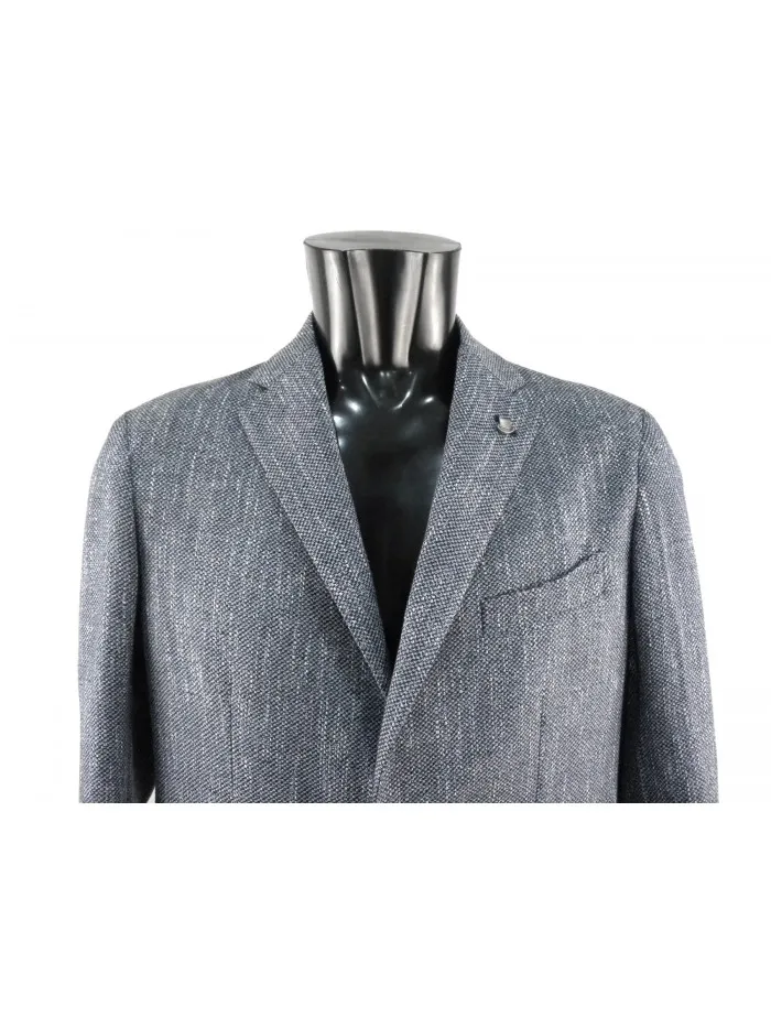 Dark Melange Man Jacket by Tagliatore