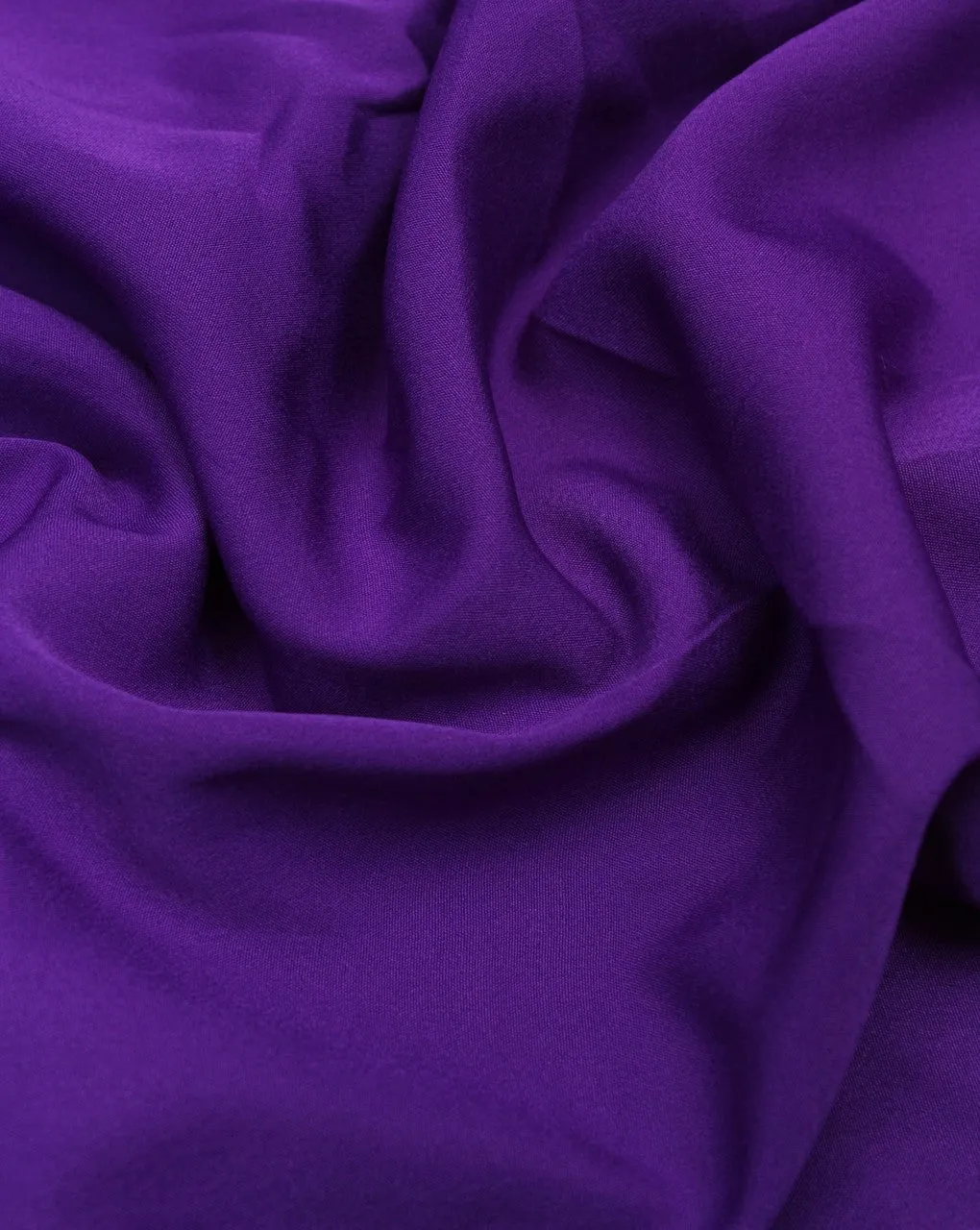 Dark Purple Crepe Polyester Fabric