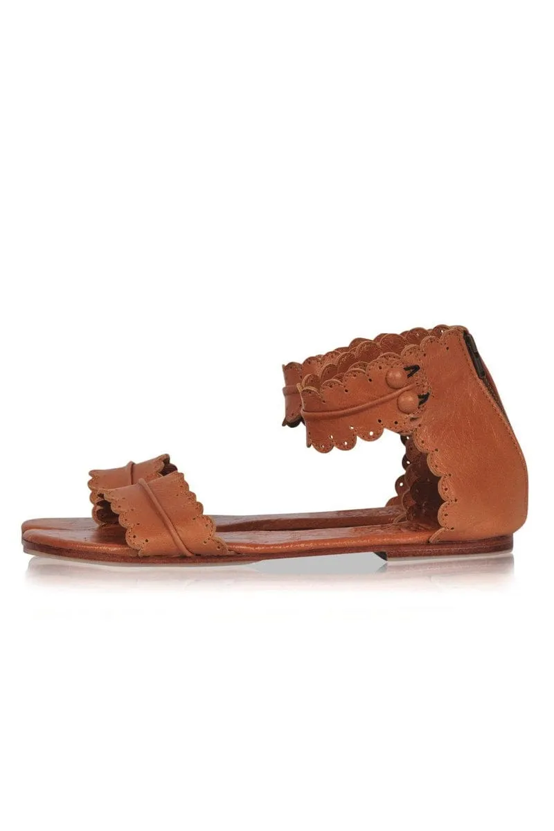 Dark Tan Midsummer Sandals