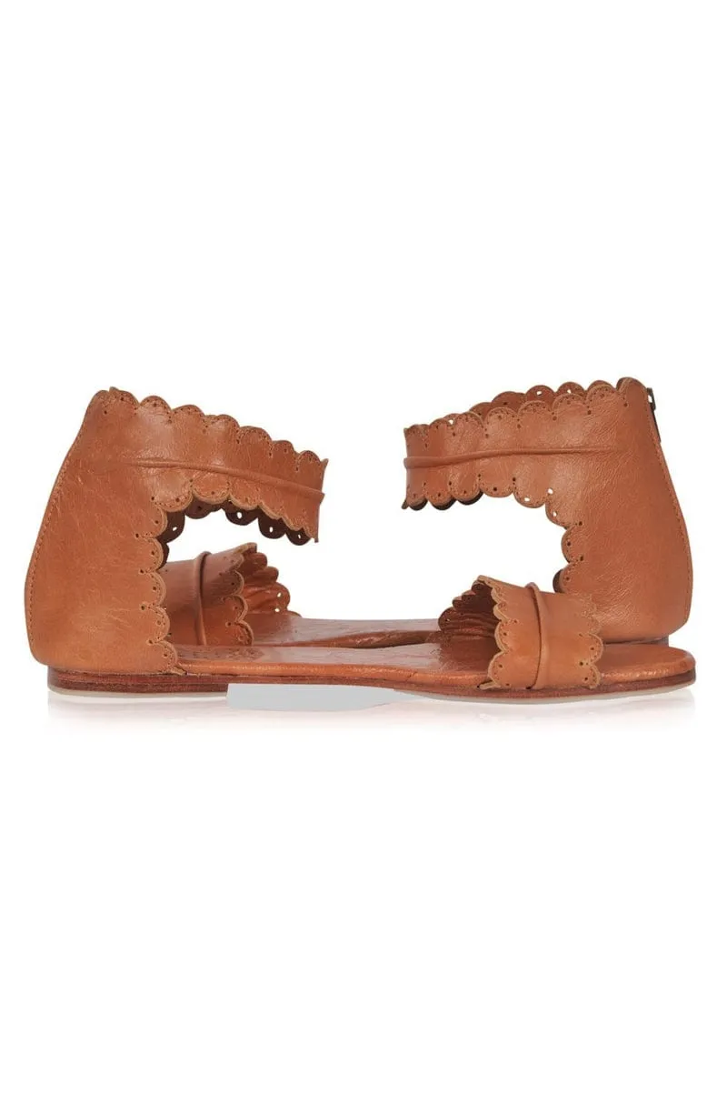 Dark Tan Midsummer Sandals