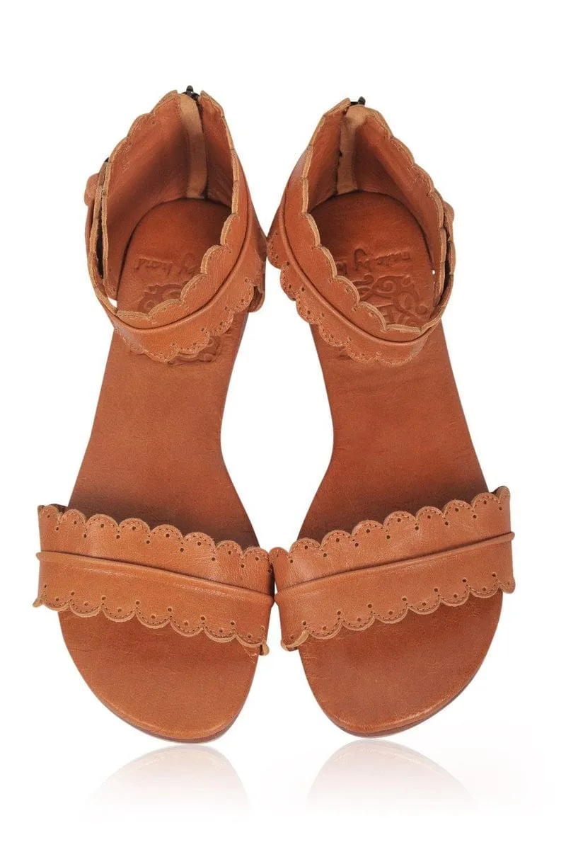 Dark Tan Midsummer Sandals