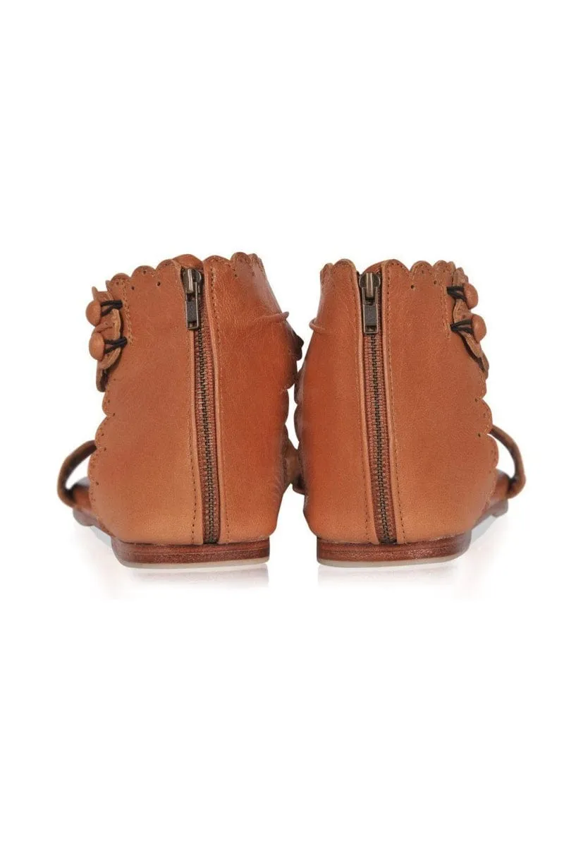 Dark Tan Midsummer Sandals