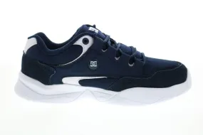 DC Men's Blue Canvas Lace Up Skate Sneakers - ADYS100608