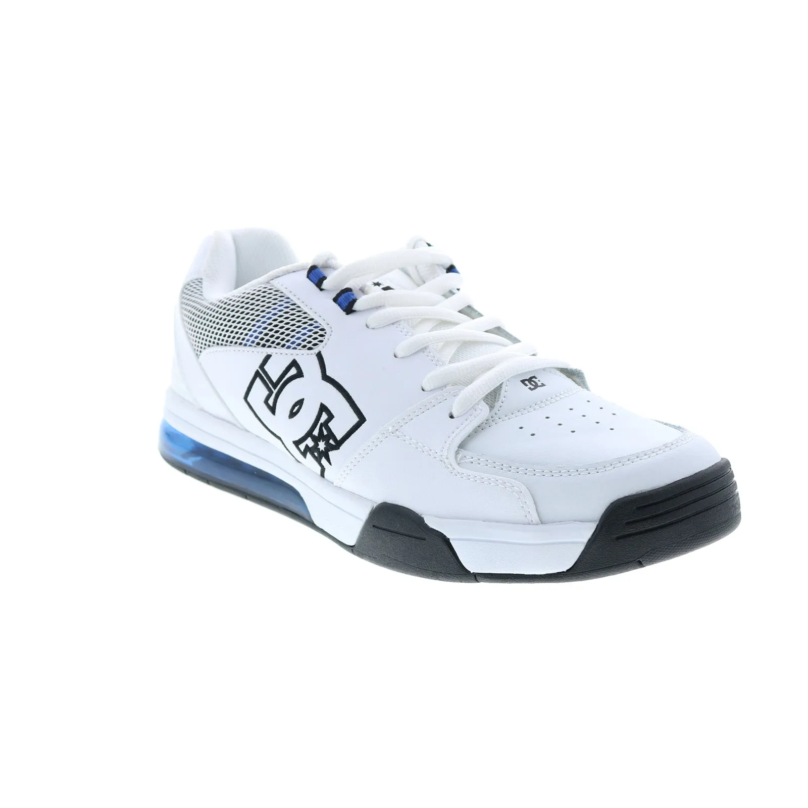 DC Men's White Leather Skate Sneakers - ADYS100669-WYW