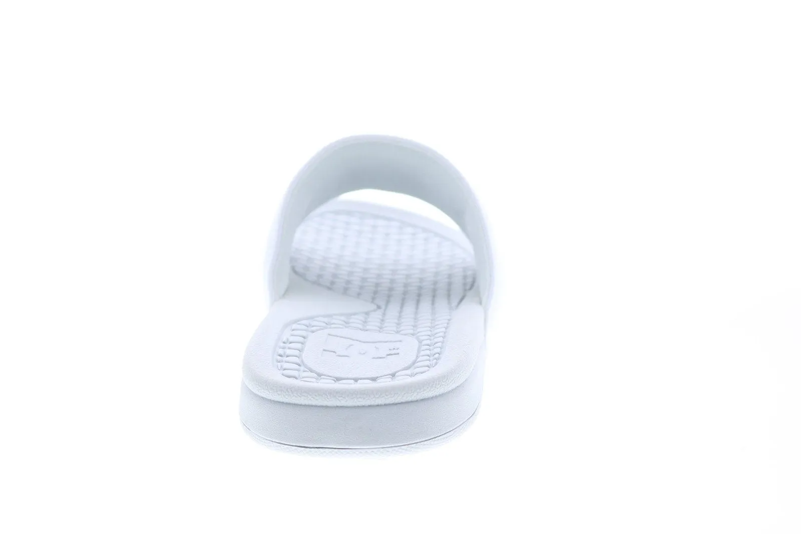 DC White Synthetic Slides Sandals for Men ADYL100026