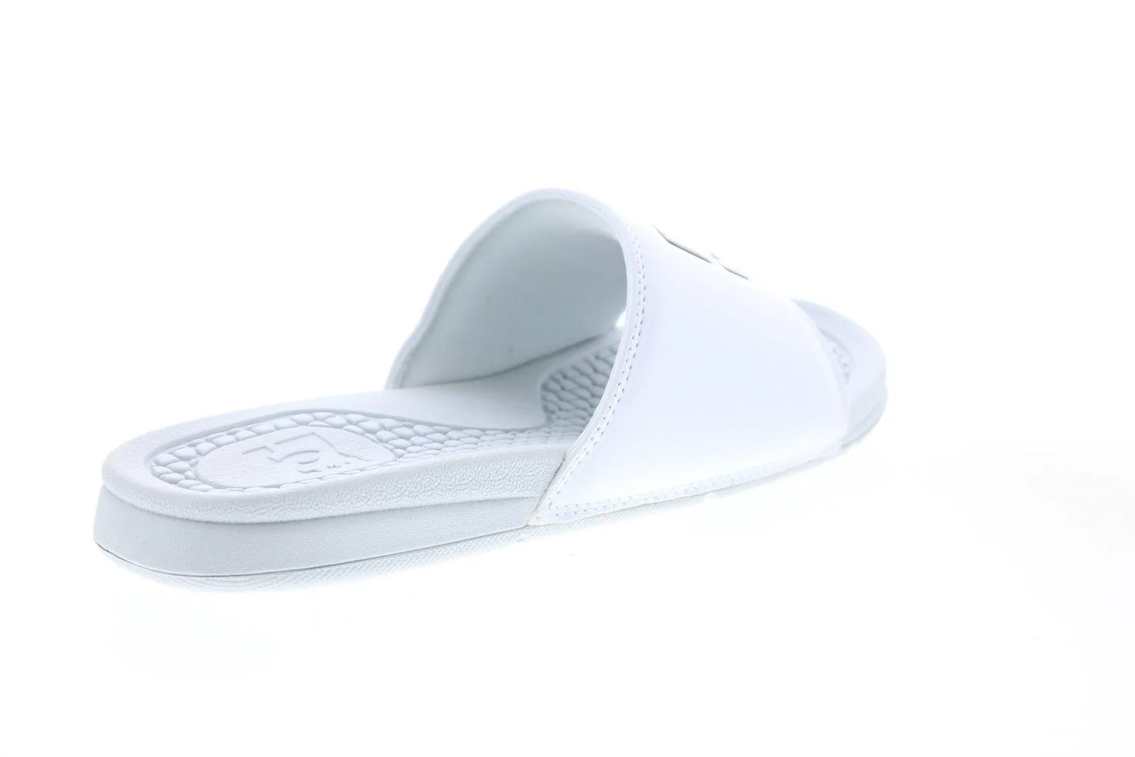 DC White Synthetic Slides Sandals for Men ADYL100026