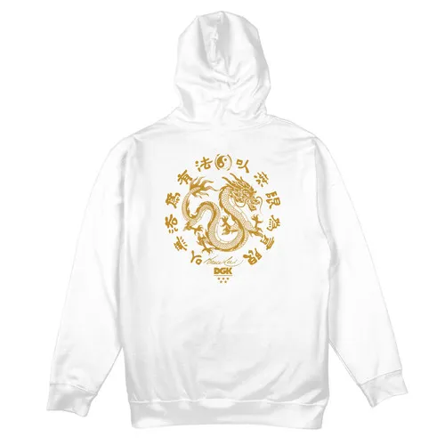 DGK Skateboards Bruce Lee Double Dragon White Hoodie.