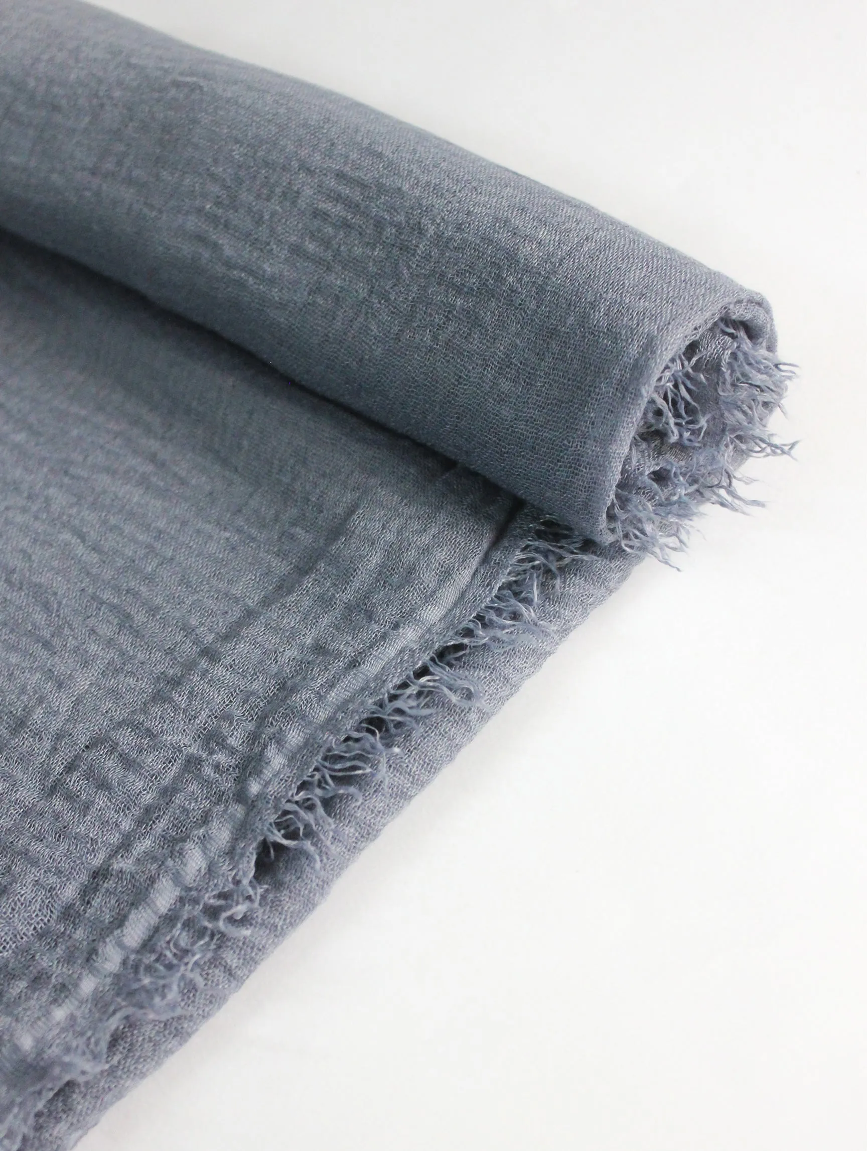 Distressed Denim Crinkle Hijab