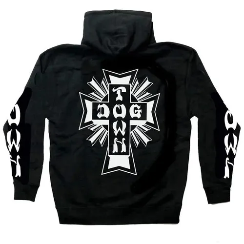 Dogtown Skateboards Cross Logo Hoody Black/White Pullover