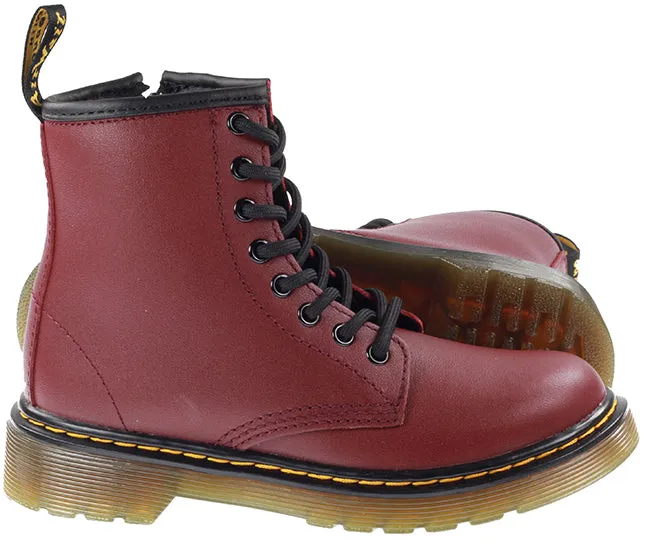 Dr Martens Infants 1460 Softy T Cherry Red Shoes