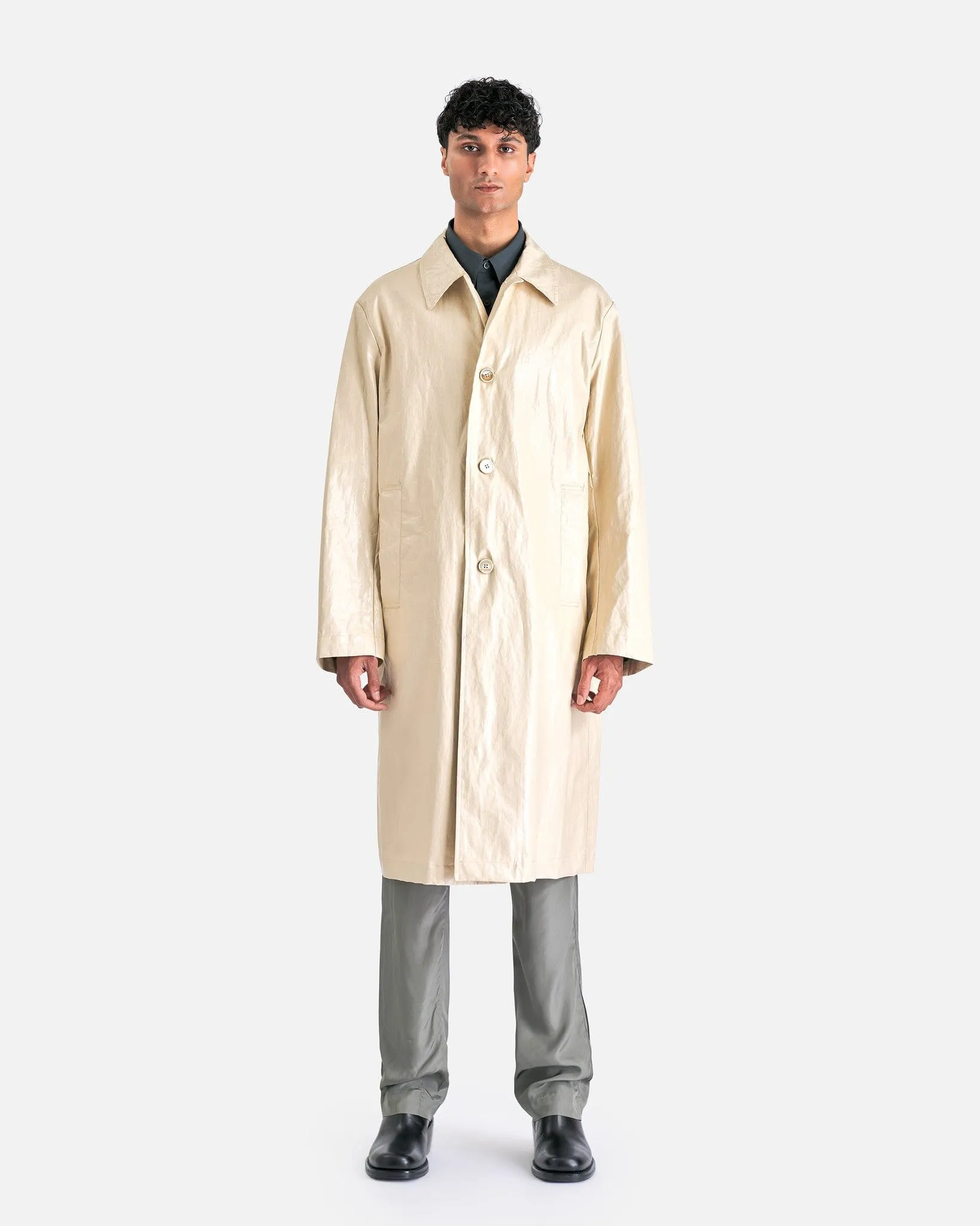 Dries Van Noten Rankles Coat in Cream