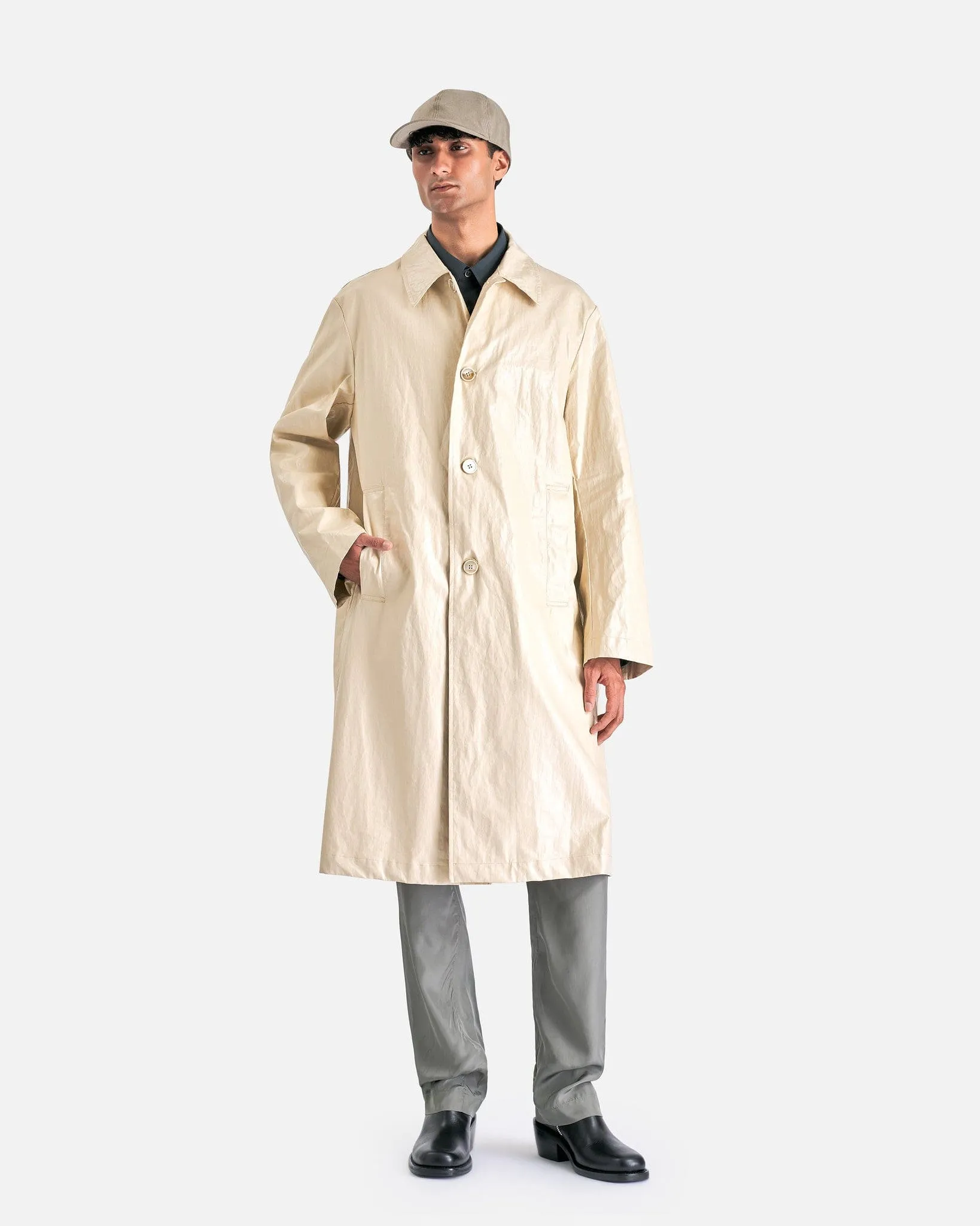 Dries Van Noten Rankles Coat in Cream