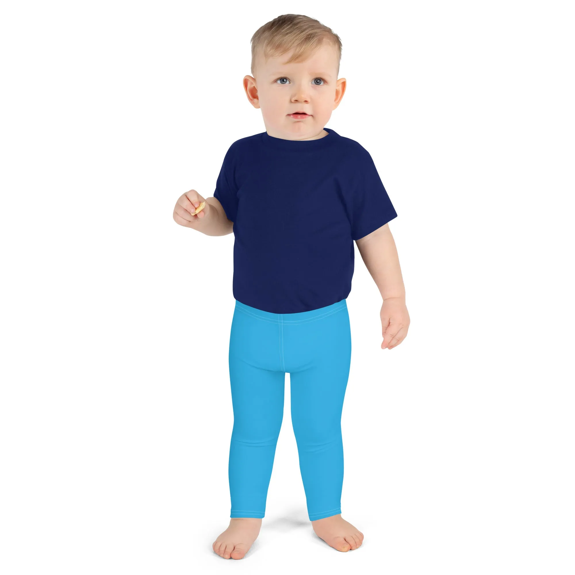 Dynamic Boys Cyan Solid Color Leggings - Active Wear