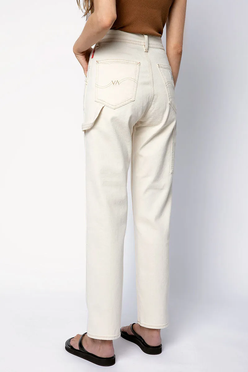 Ecru Chapel Carpenter Pants