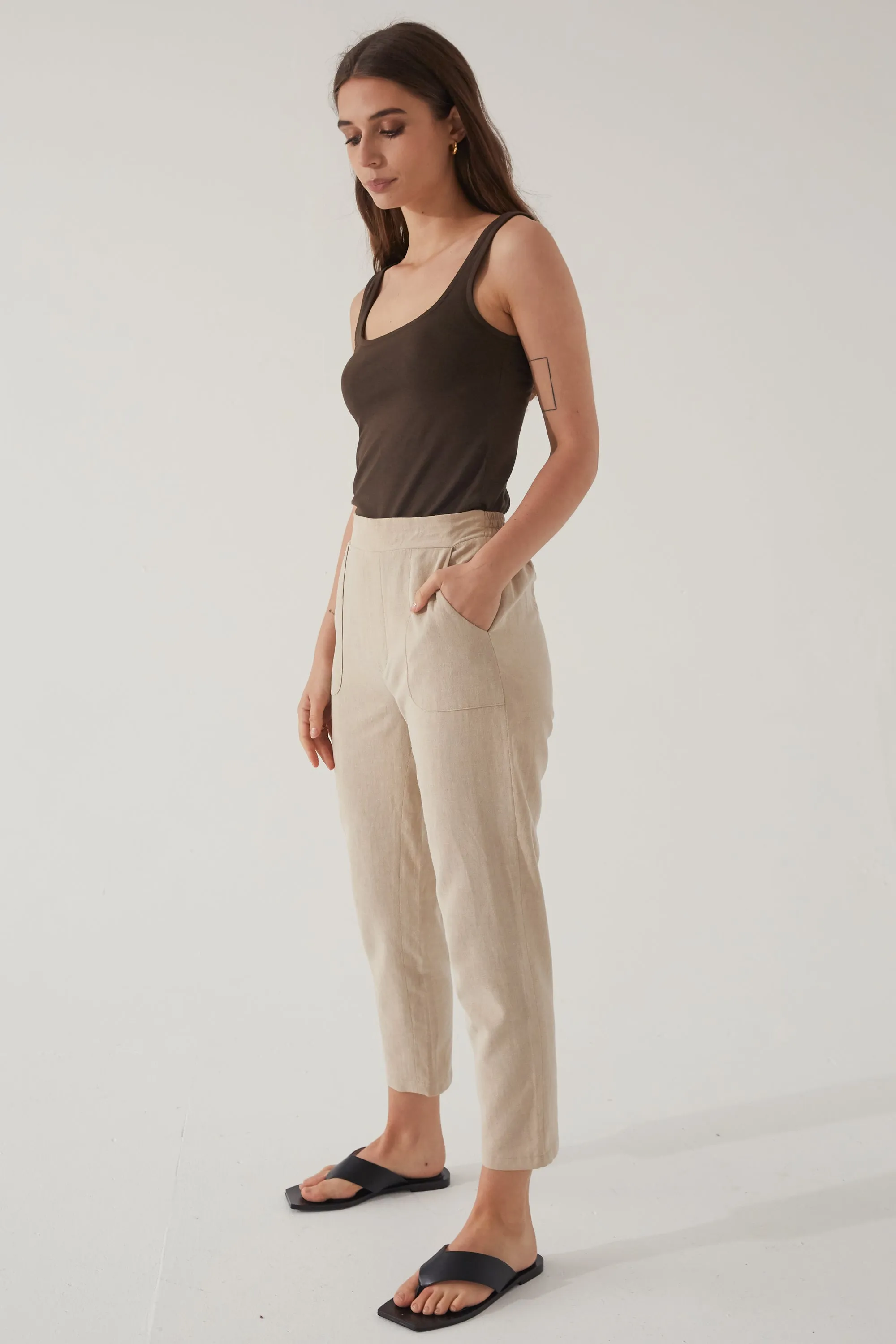 Elevated Linen Trousers.