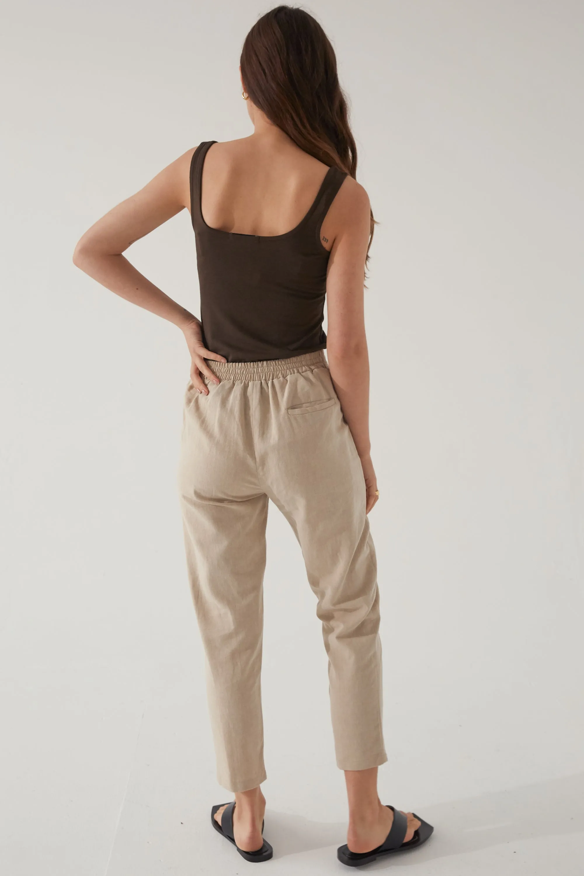 Elevated Linen Trousers.