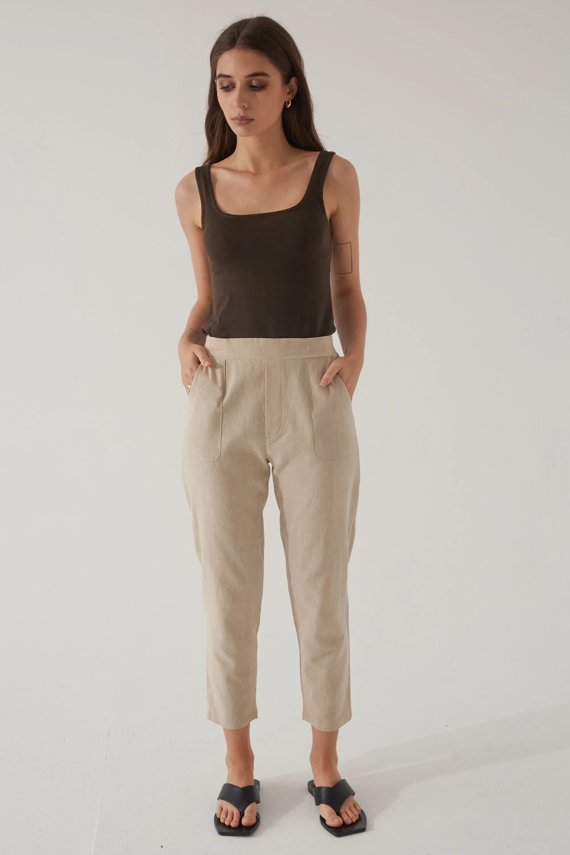 Elevated Linen Trousers.