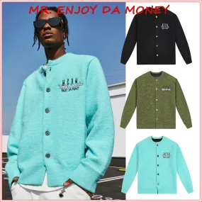 Enjoy Da Money Street Style Logo Cardigans