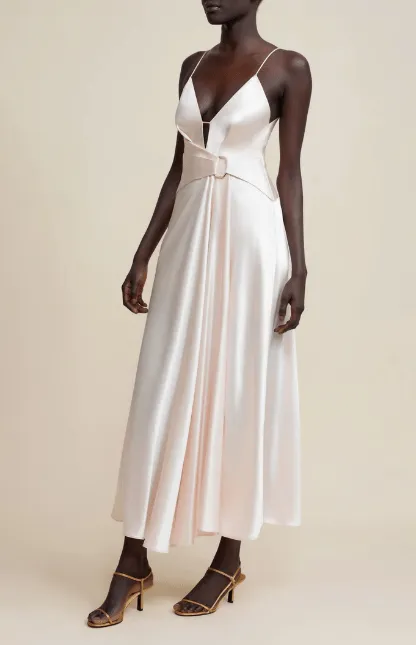 Exton Maxi Dress Pearl Pink - Acler