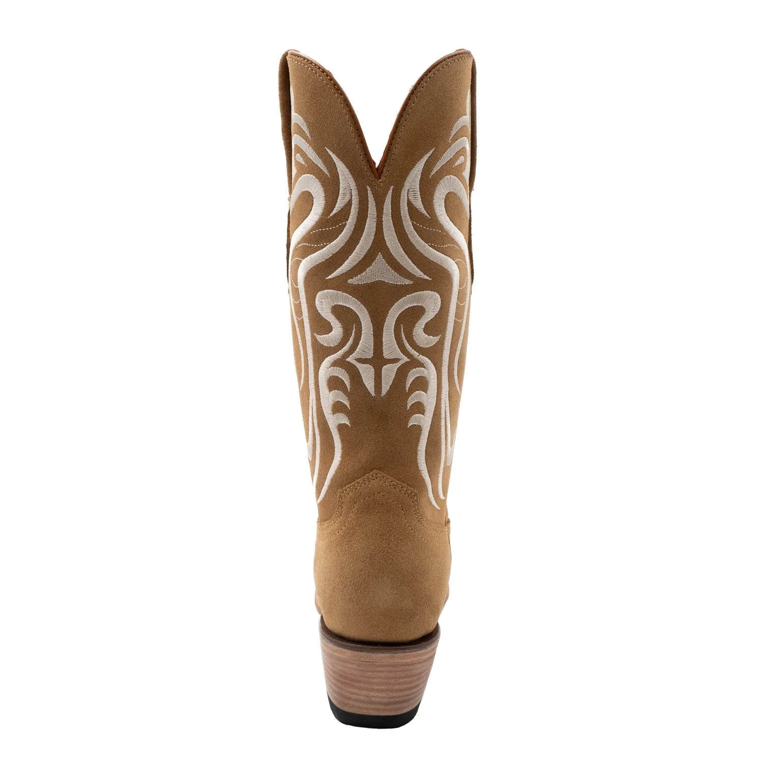 Ferrini Women's V-Toe Leather Cowboy Boots in Sand