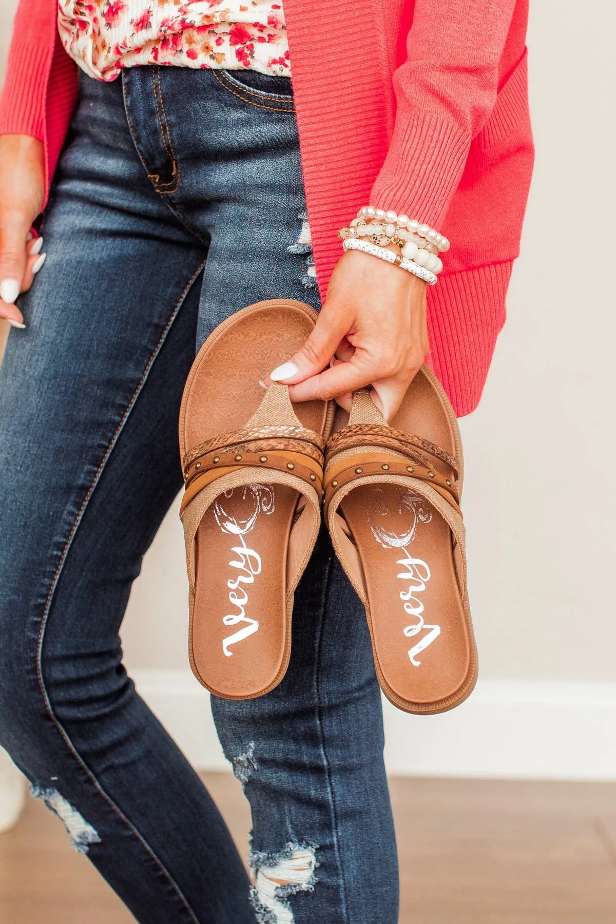 G Rose 2 Sandals in Tan Color