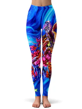 Galaxy Turtle Leggings - Shop Now