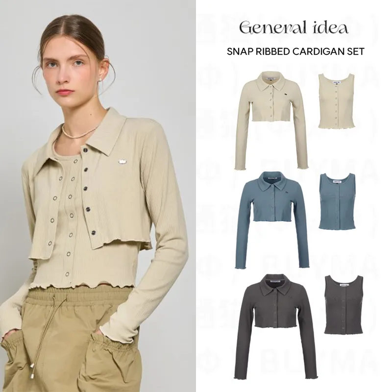 General Idea Unisex Street Style Logo Cardigans