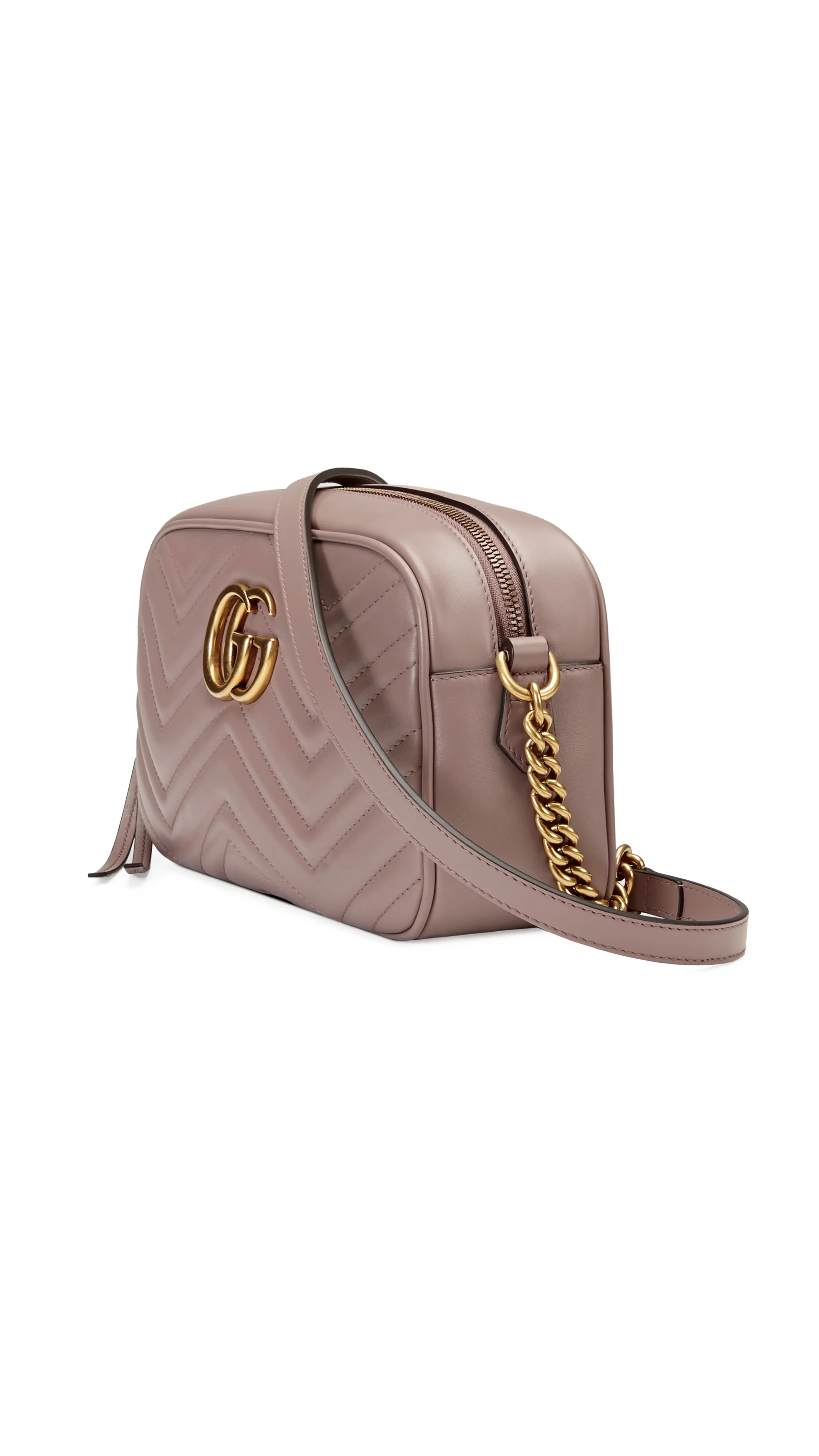 GG Marmont Small Matelassé Shoulder Bag Dusty Pink