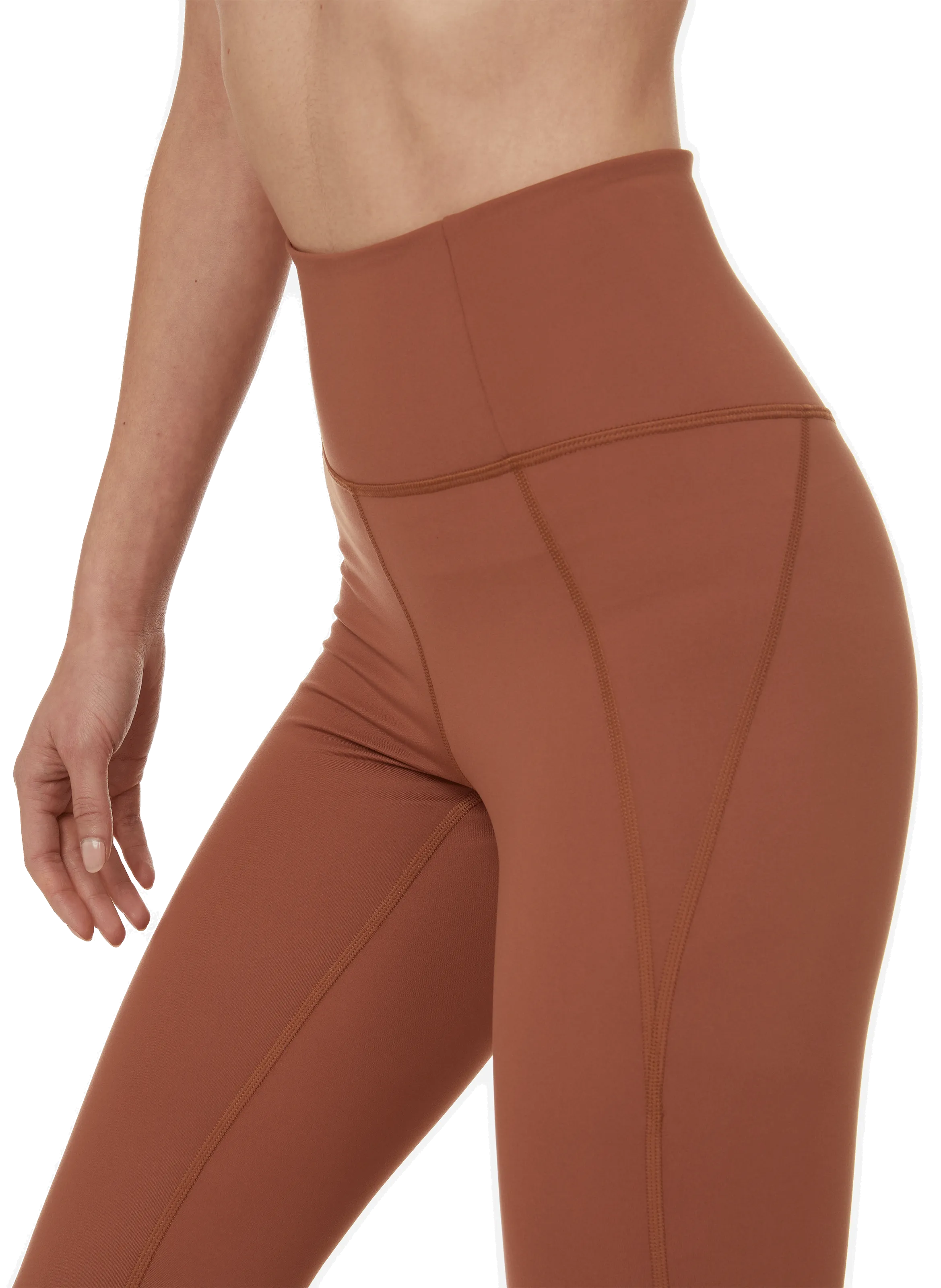 Girlfriend Collective High-waisted leggings in Brown