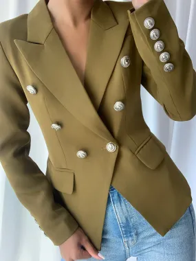 Green Double Breasted Jacket