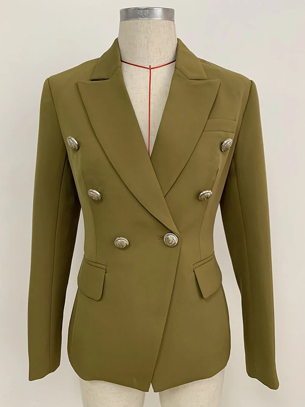 Green Double Breasted Jacket