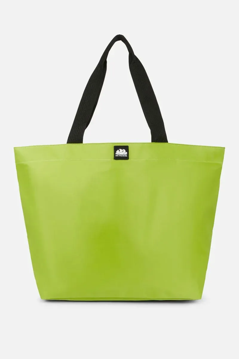 Green women's maxi tote shopping bag