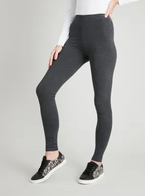 Grey Marl Soft Touch Leggings 22L for Purchase | Tu Clothing