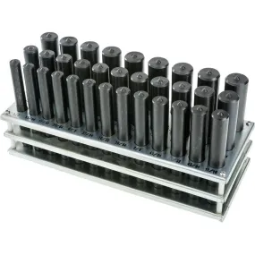 Grizzly G5652 - 33 Pc. Transfer Punch Set - 1/2" - 1"