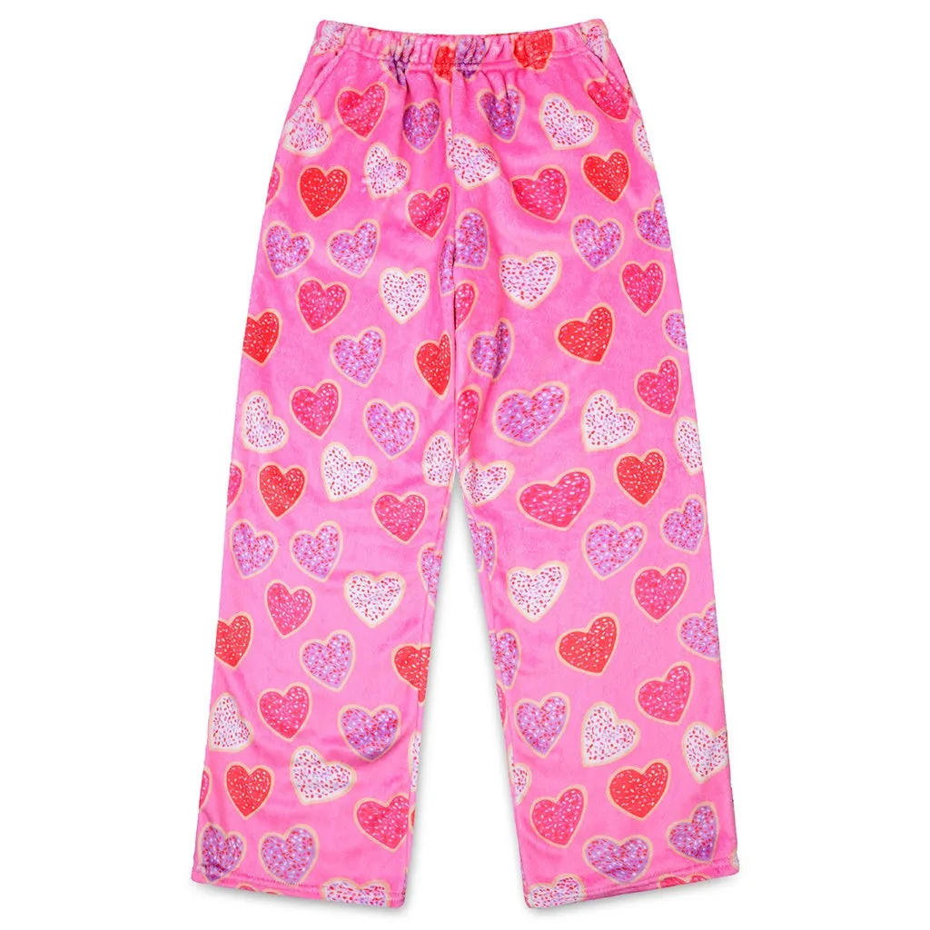 Heart Cookies Design Plush Pants