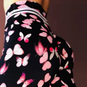 High Waist Butterfly 3D Printed Leggings for Women