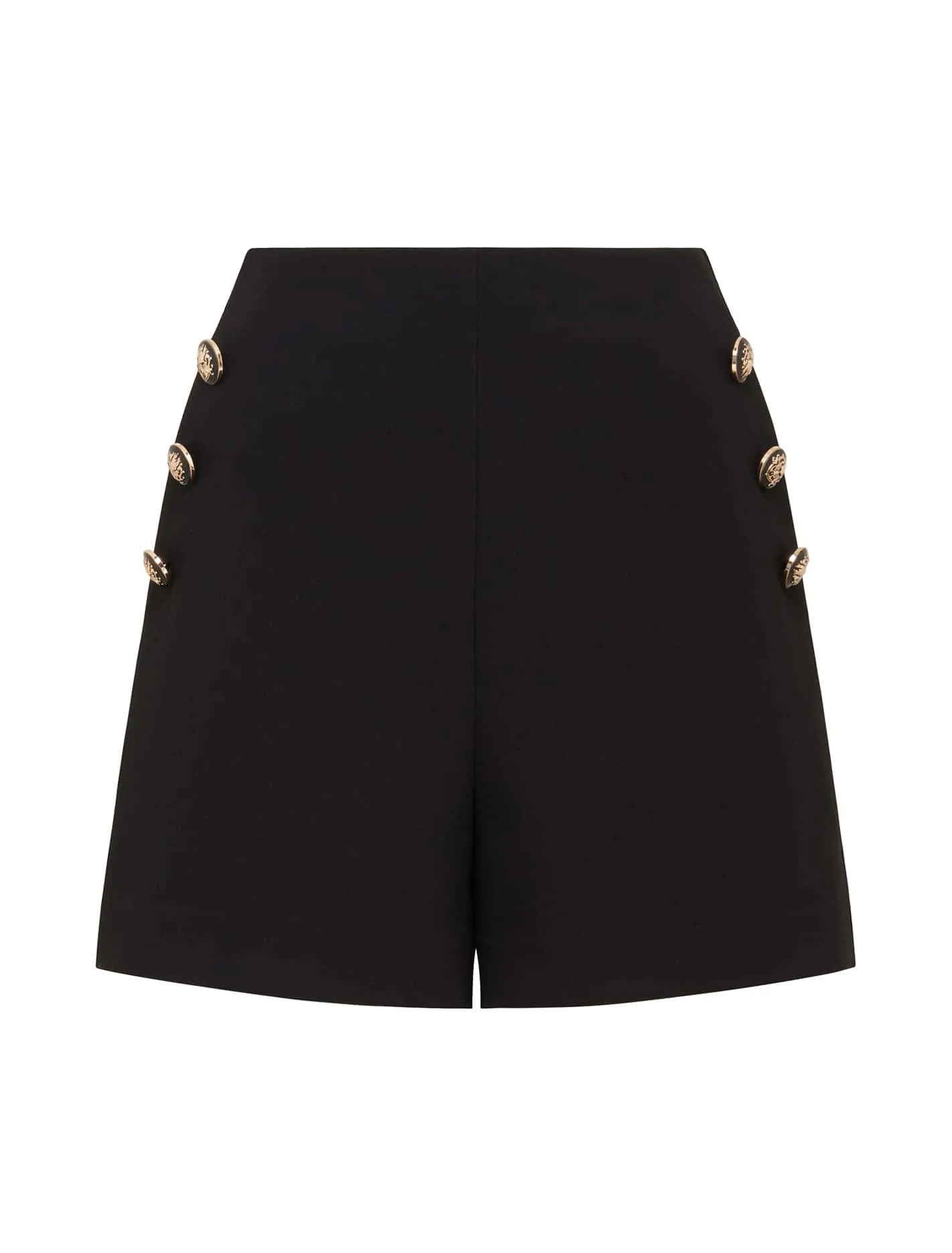 High-Waisted Button Front Shorts